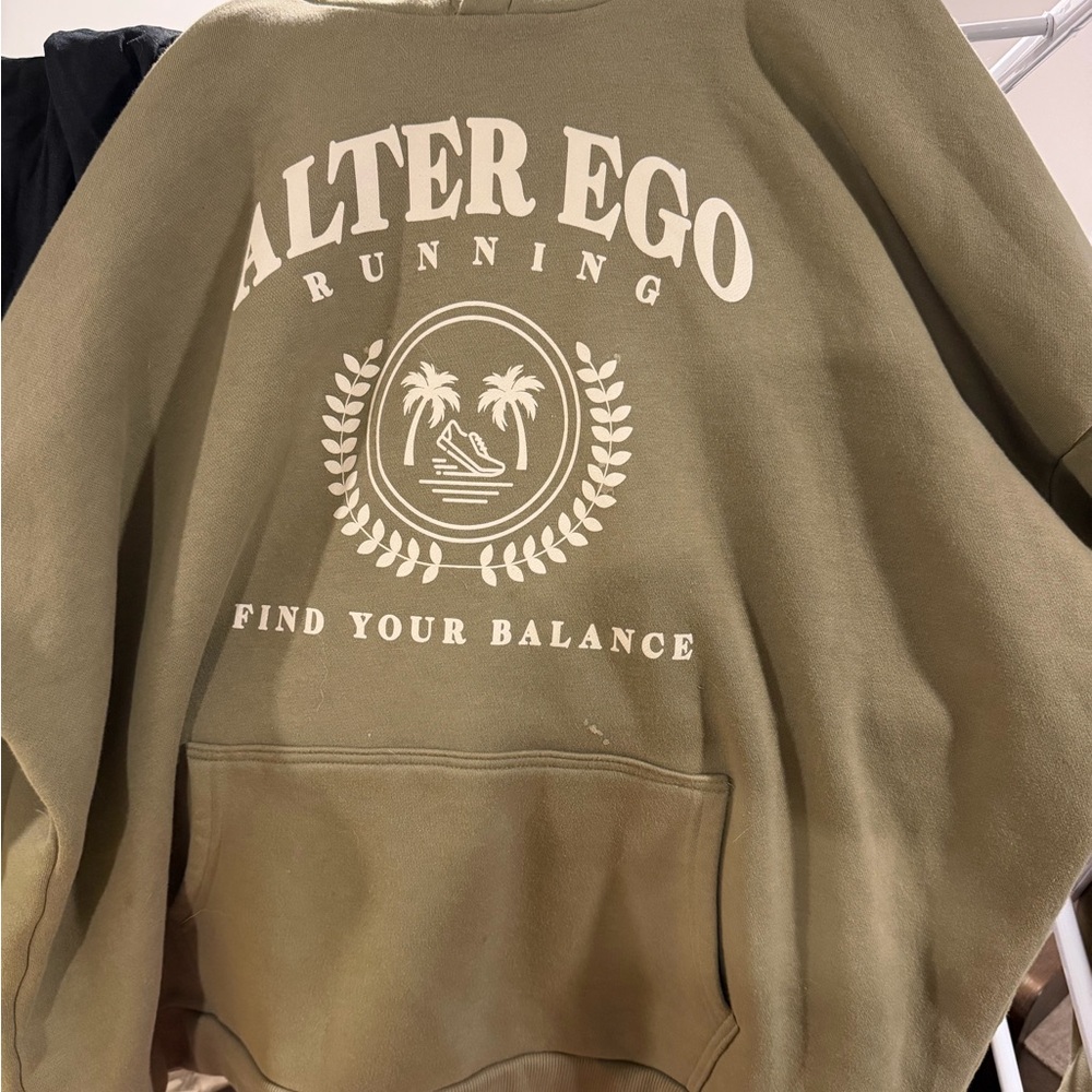 Olive Green Men's Sweater hoodie